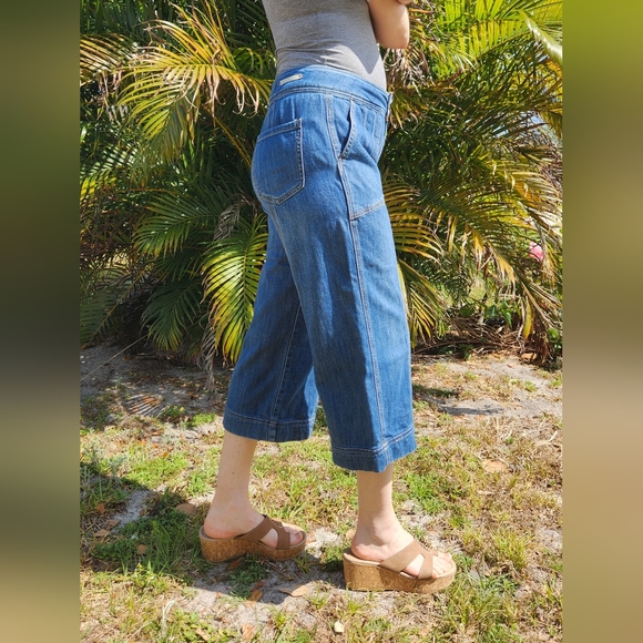 Pilcro and the letterpress by Anthropologie, wide leg cropped jeans, siz… - Picture 3 of 12